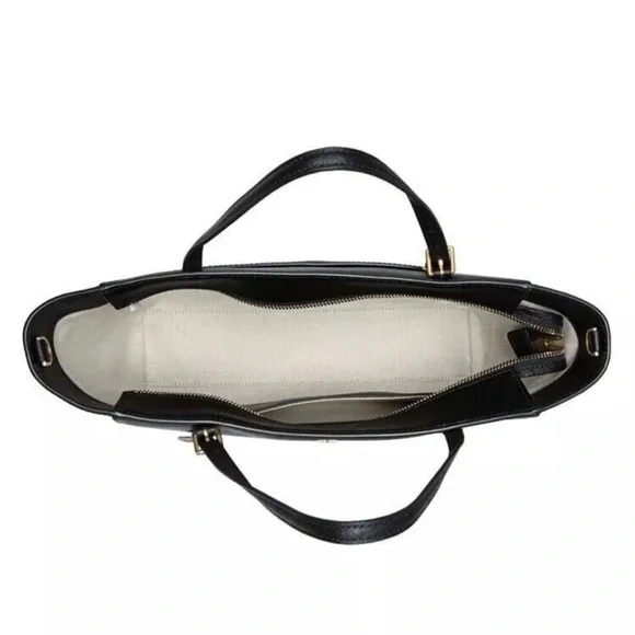 Tory Burch Emerson Tote Zip Leather Bag - Picture 3 of 8